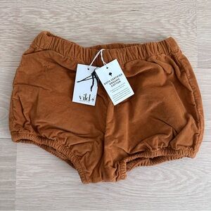 VILD - UNISEX ORGANIC COTTON VELVET BLOOMERS - RAW SIENNA - 2-3 YEARS OLD